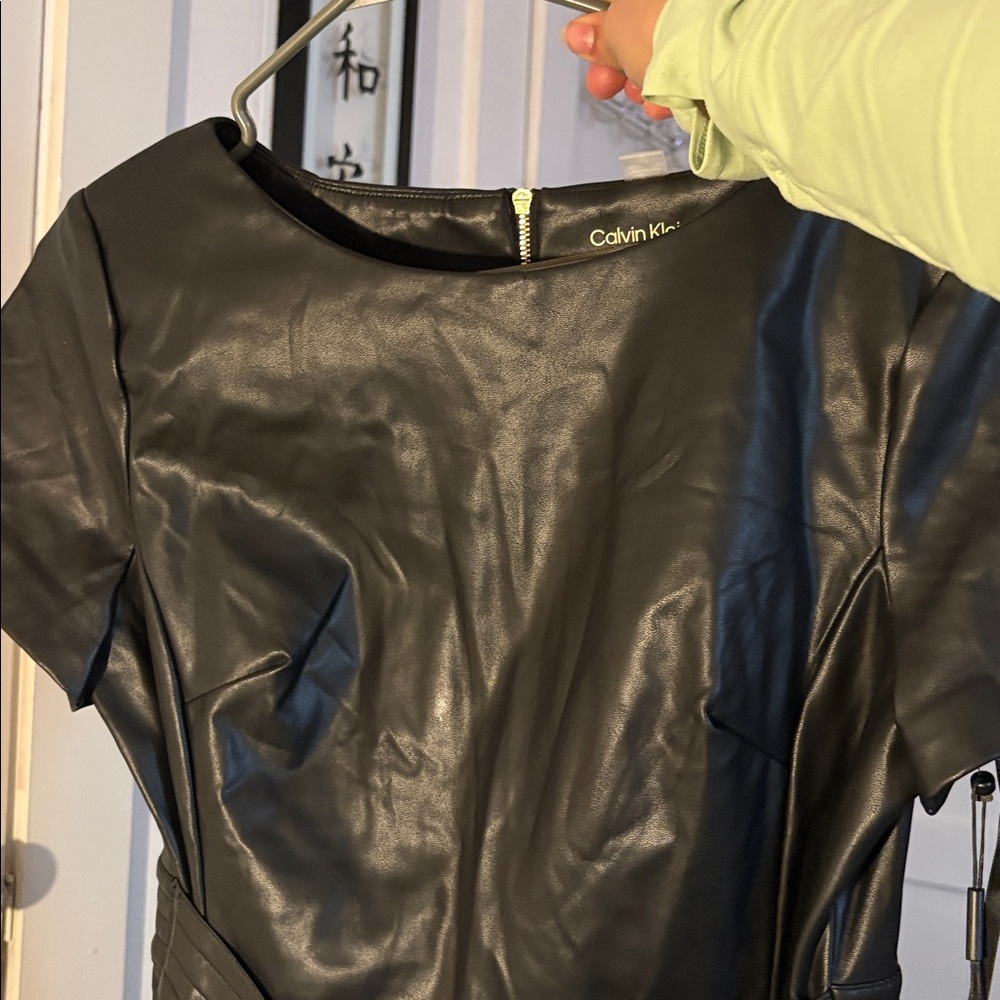 Calvin Klein Shiny Black Dress